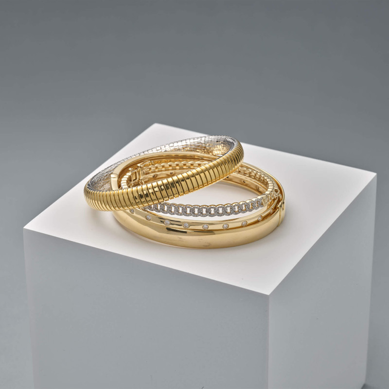 Gold Cigar Bangle 14