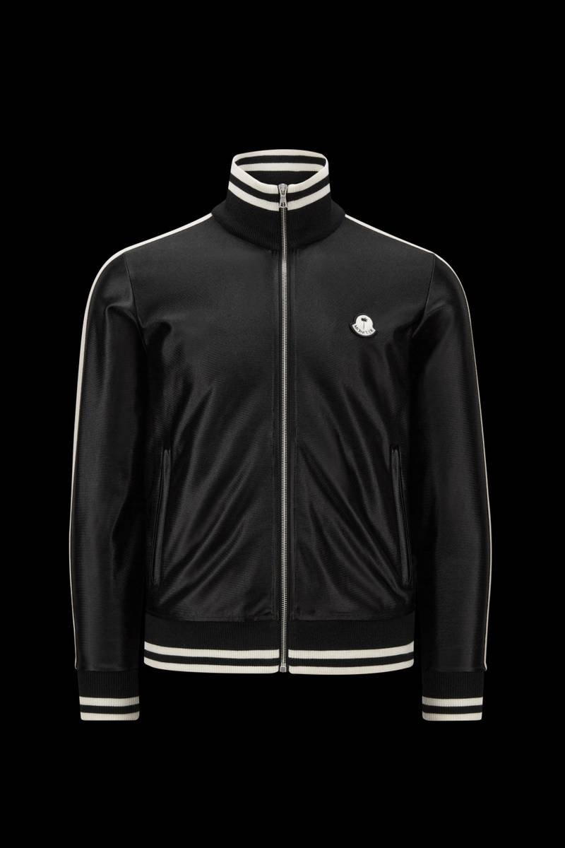 Shiny Zip-Up Sweatshirt - 1