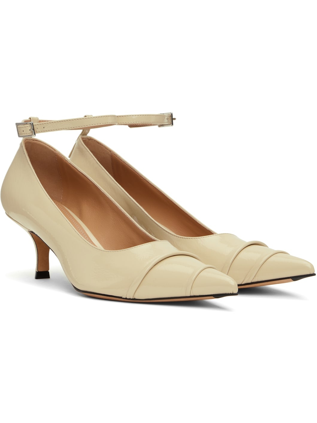 Beige Kinkies Pump Heels - 4
