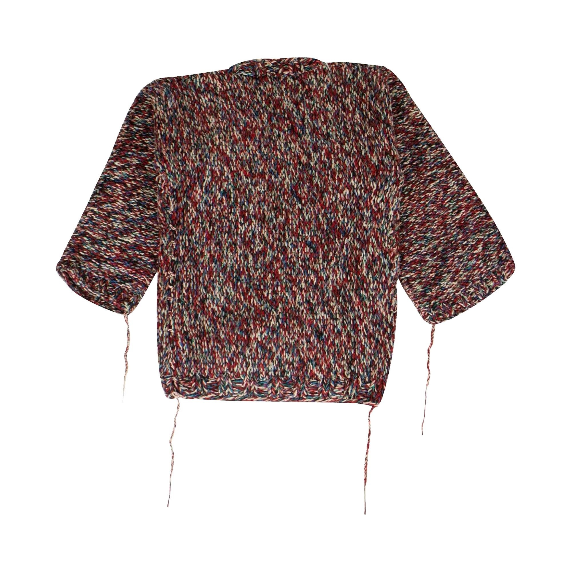 Off-White Rope Knit Cardigan 'Red/Multicolor' - 2