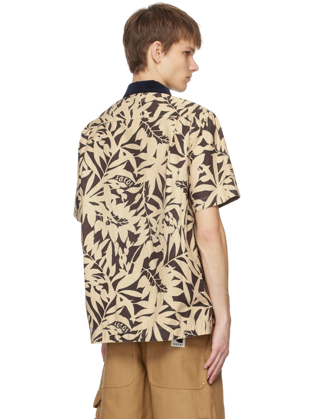 Brown & Beige Leaf Shirt - 3