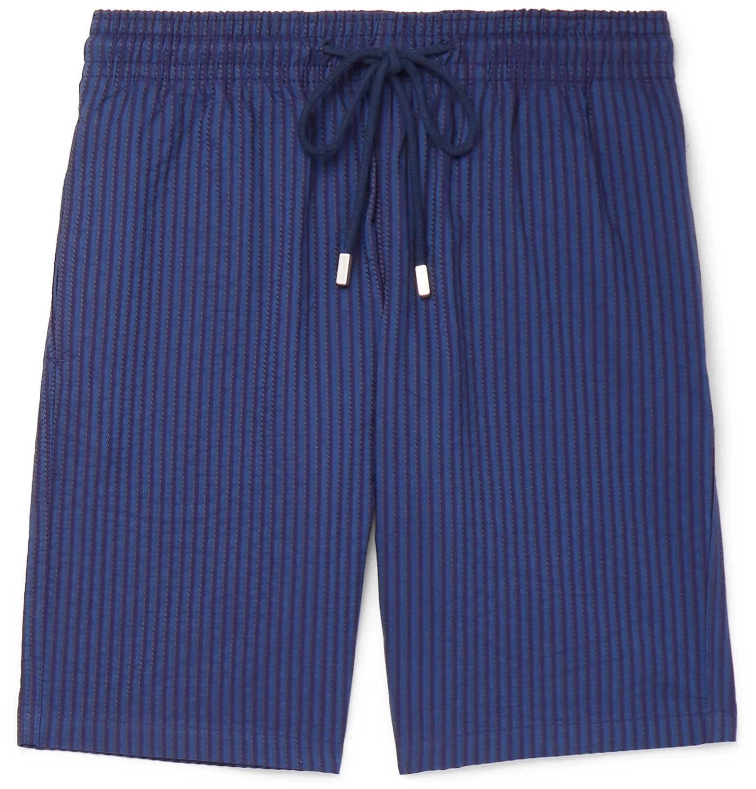 Bolide Striped Cotton-Seersucker Shorts - 1