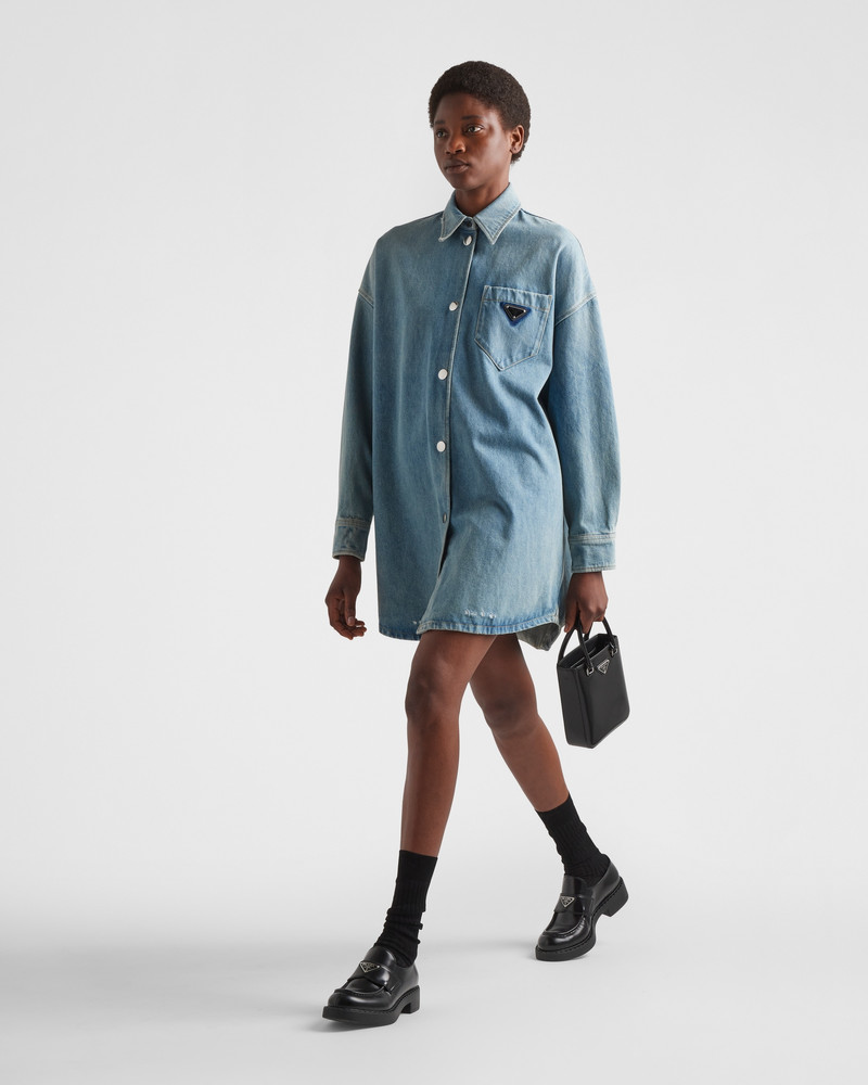 Prada Oversized organic denim shirt outlook