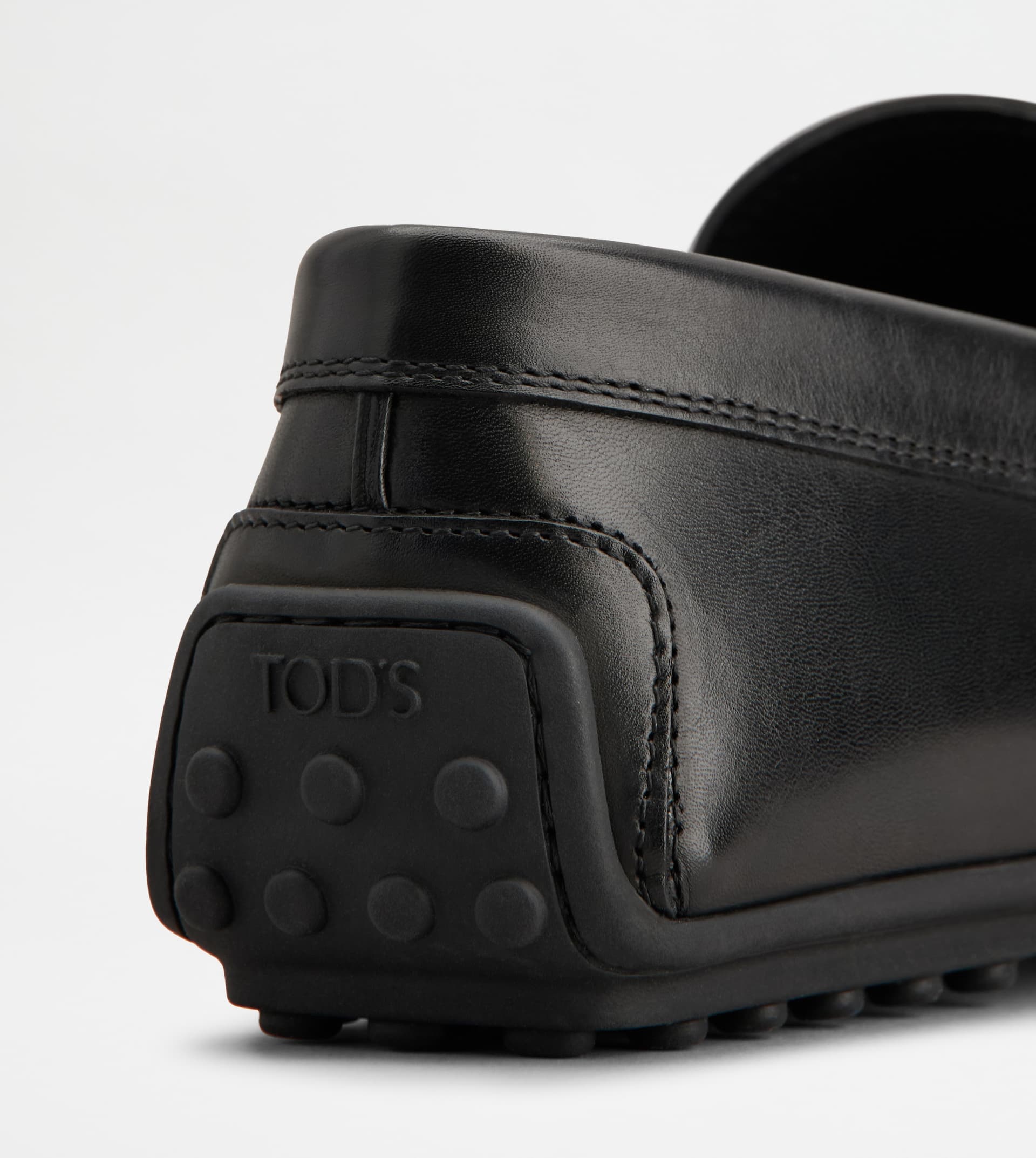 CITY GOMMINO DRIVING SHOES IN LEATHER - BLACK - 5
