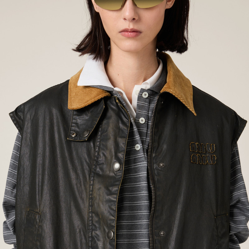 Resin-finish poplin vest 5