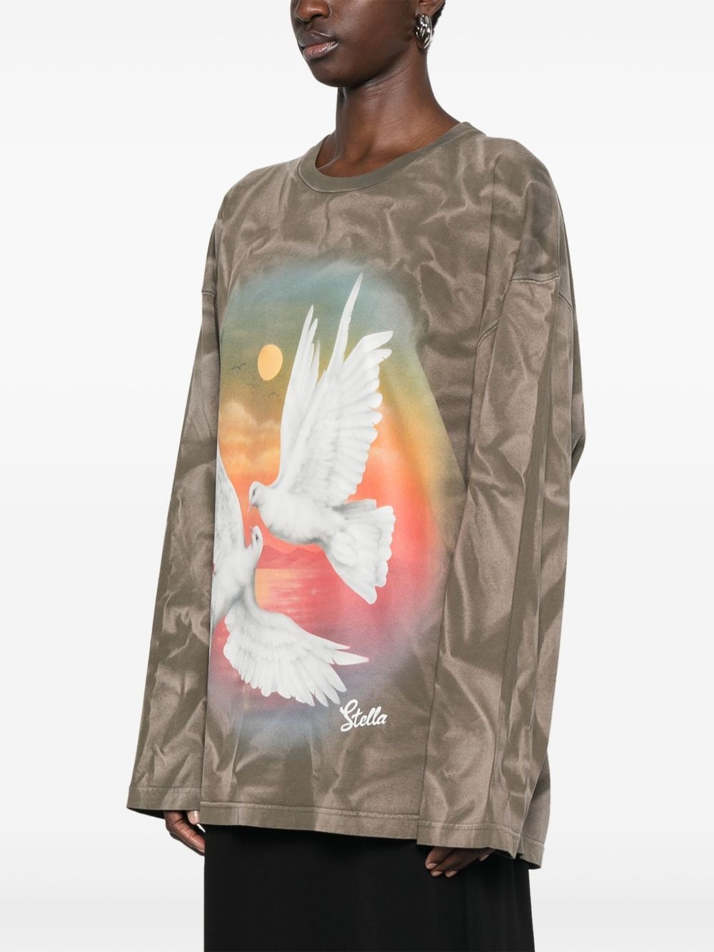 bird-print top - 3