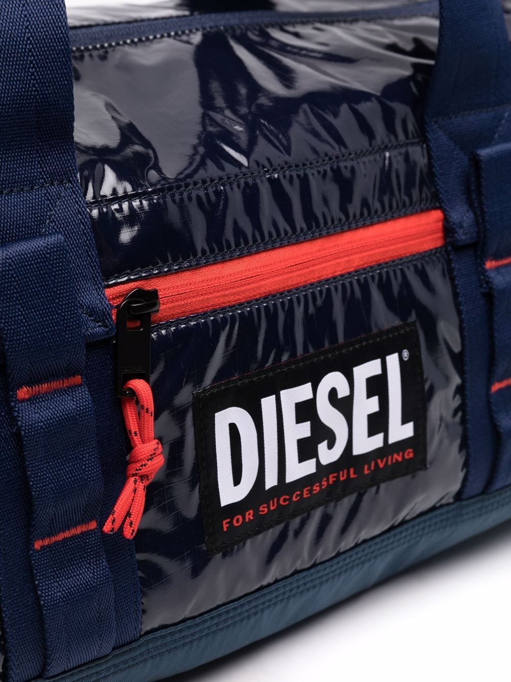 logo-print duffle bag - 4