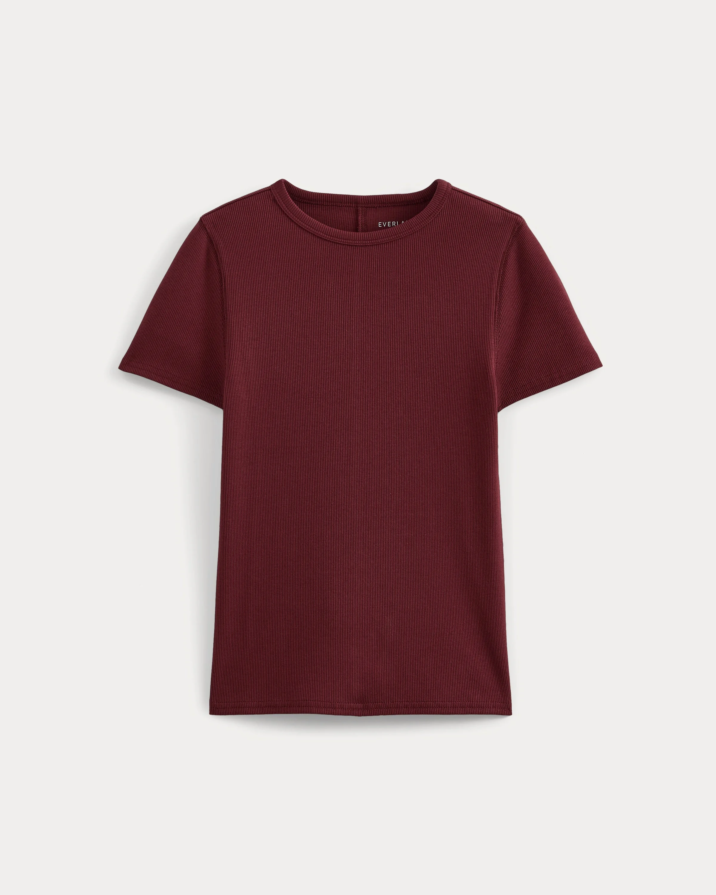 EFFORTLESS RIB SHORT-SLEEVE CREW - 1