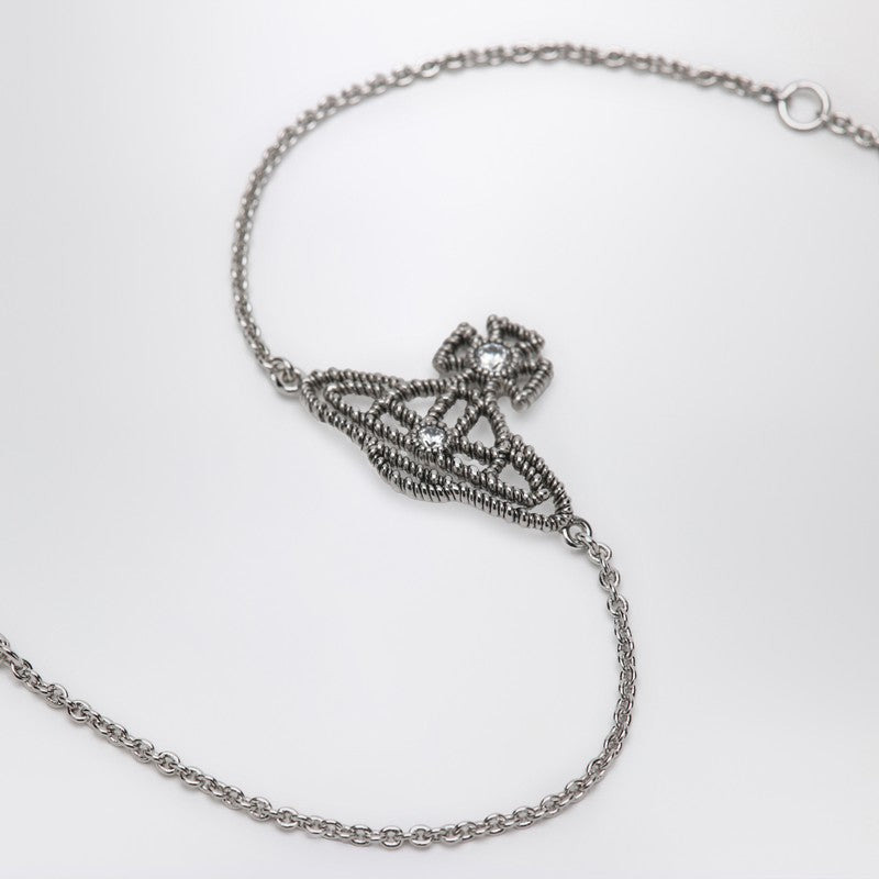 Vivienne Westwood Platinum Orb Logo Bracelet Women - 2