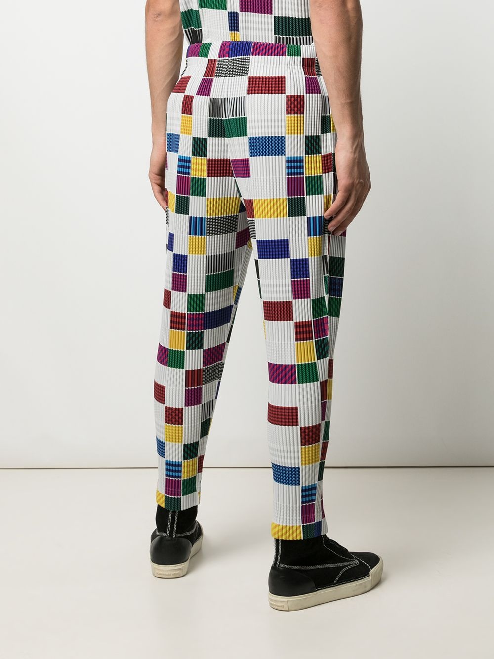 House check-pattern trousers - 4