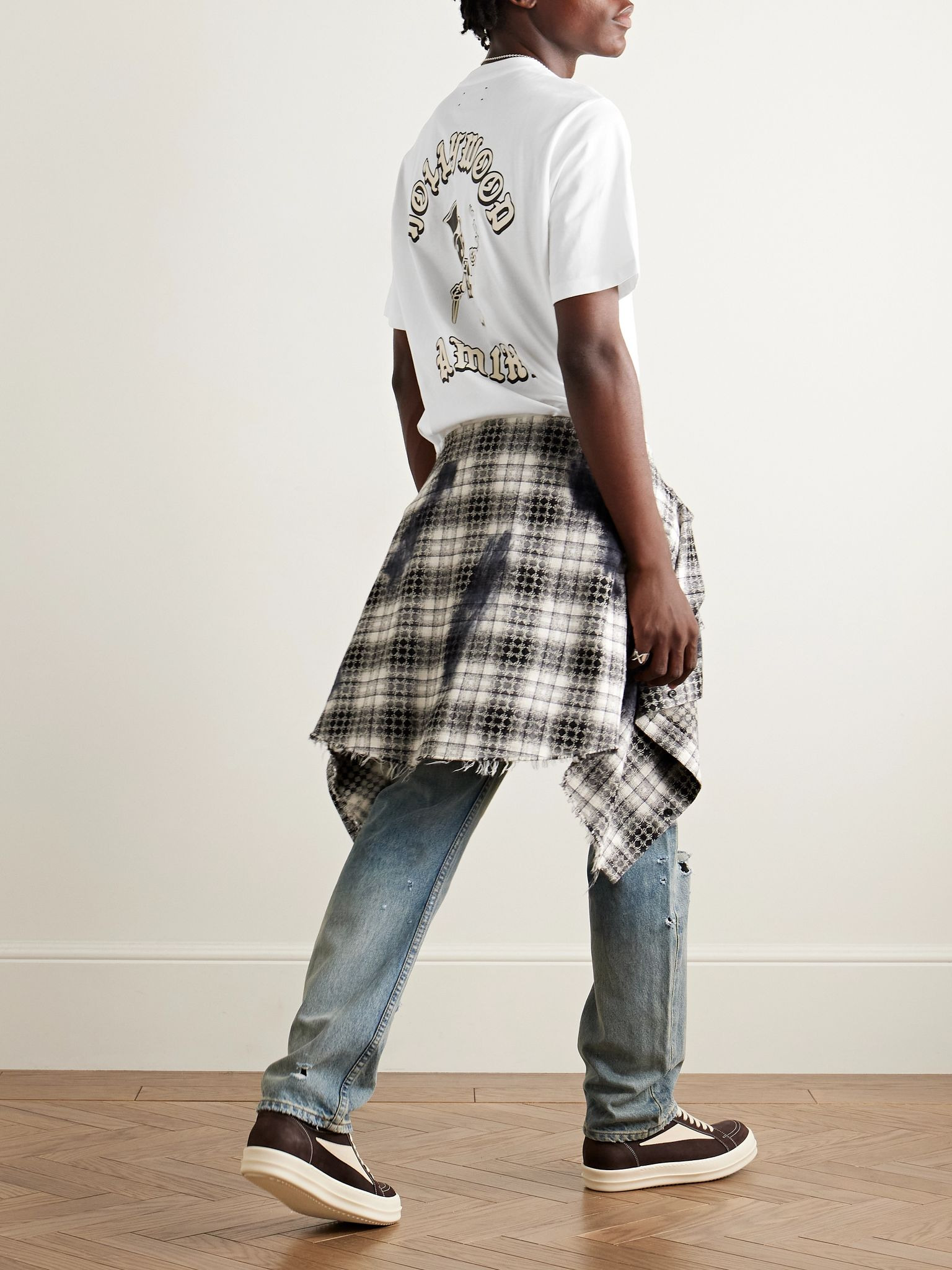 Magic Man Logo-Print Cotton-Jersey T-Shirt White - 2