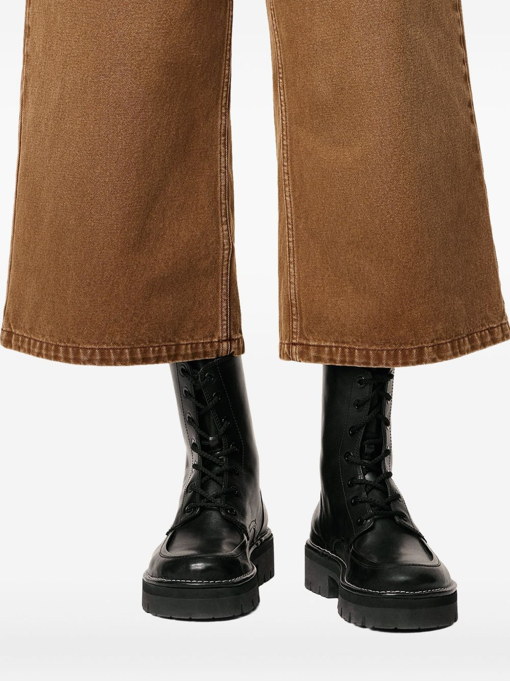 leather anatomical-toe boots - 5