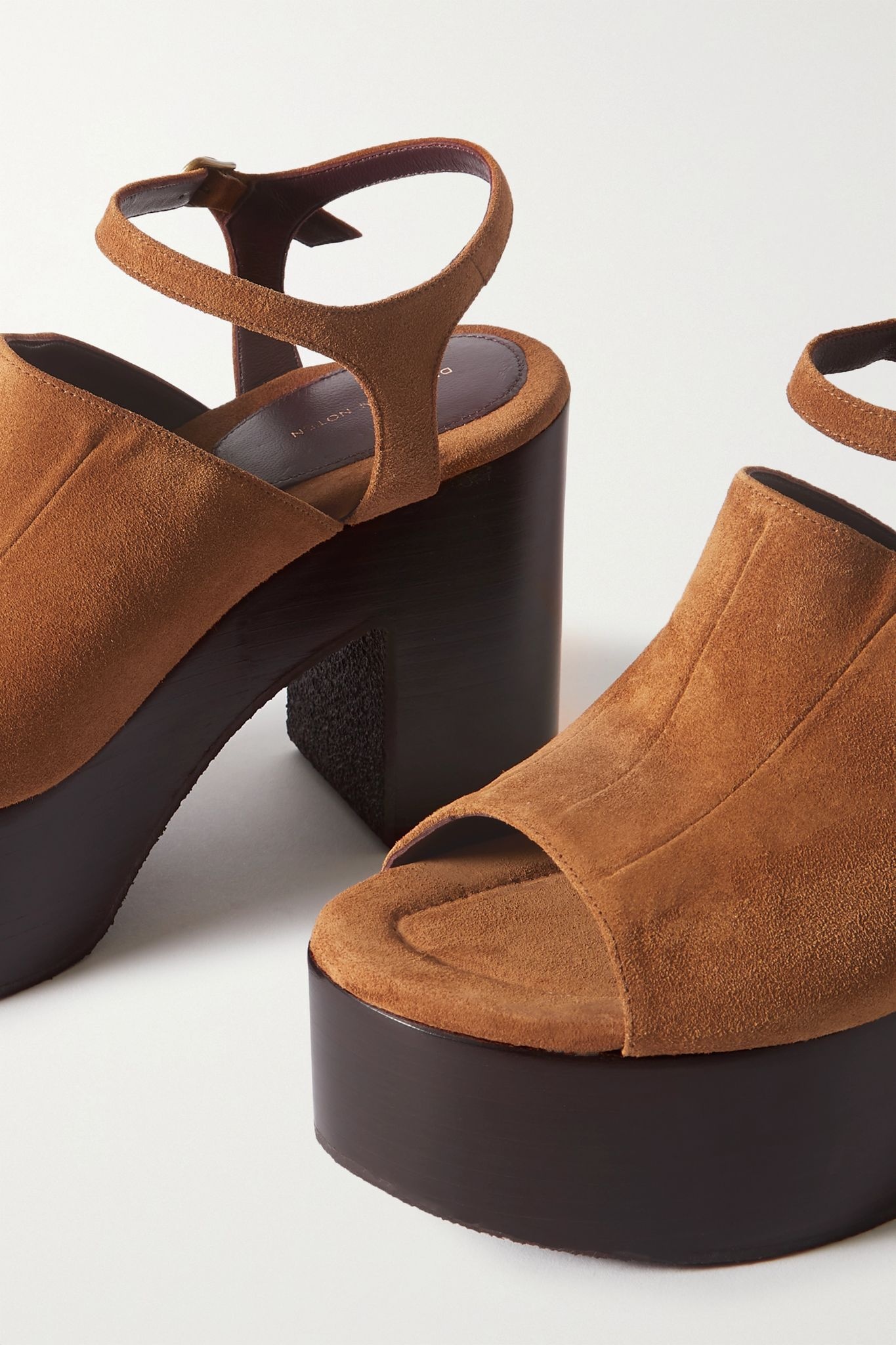 Suede platform sandals  - 4