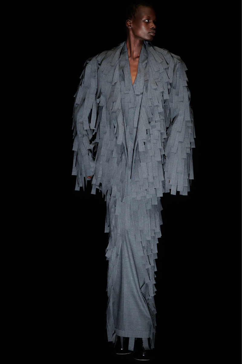 MULTI RECTANGLE TAILORED JACKET GREY - PRE-ORDER 8