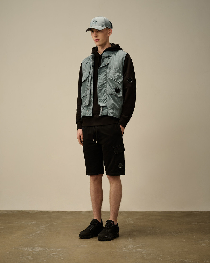 C.P. Company Light Fleece Cargo Lens Shorts outlook