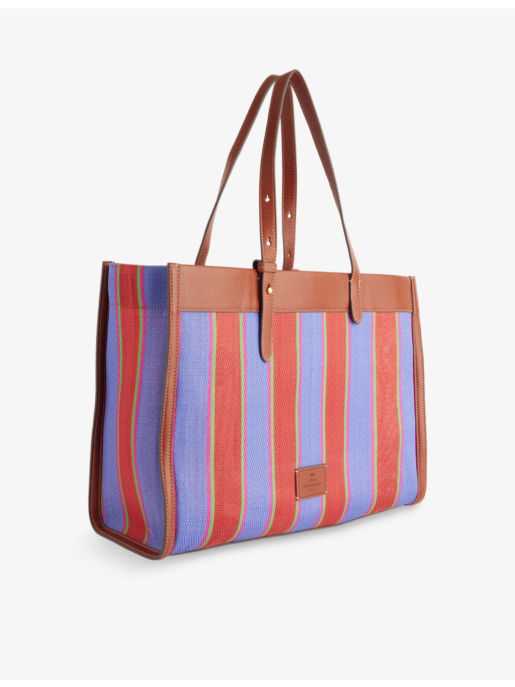 E/W Eyes Striped Mesh Tote Bag - 4