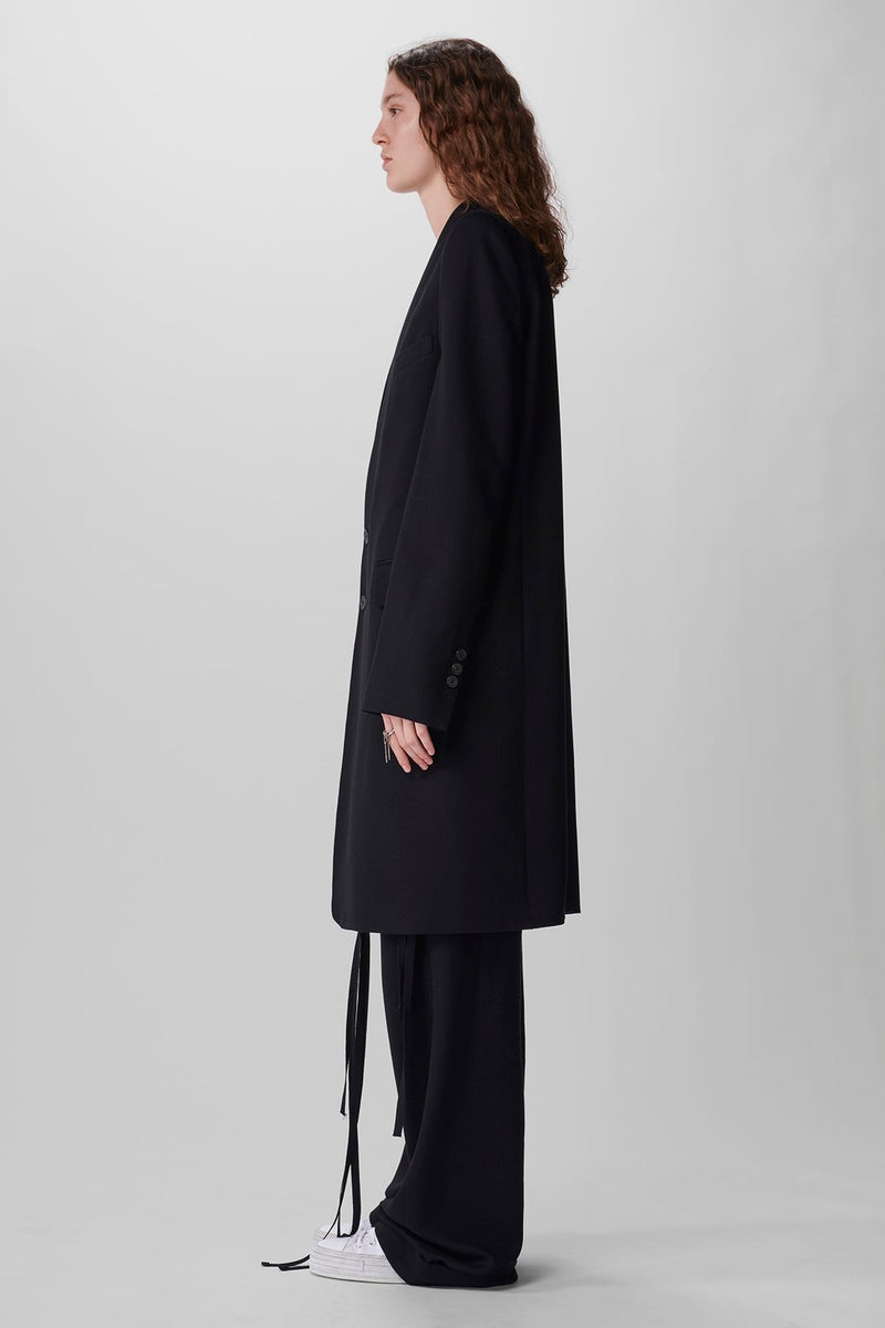 Celine Standard Collarless Coat - 2