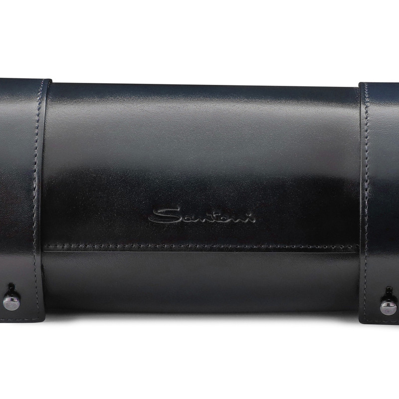 Blue leather big watch case 5