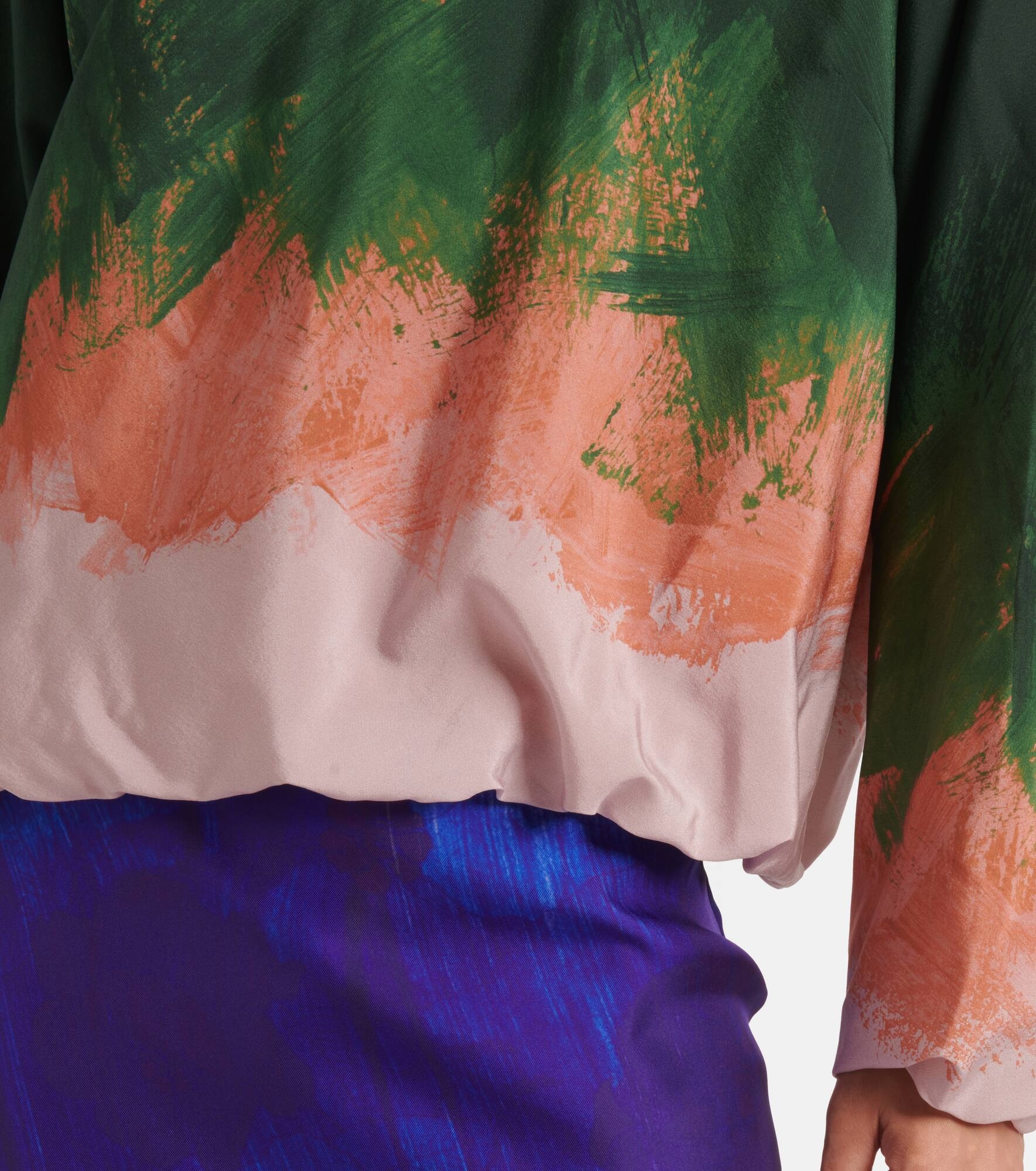 Ombré silk-blend top - 5
