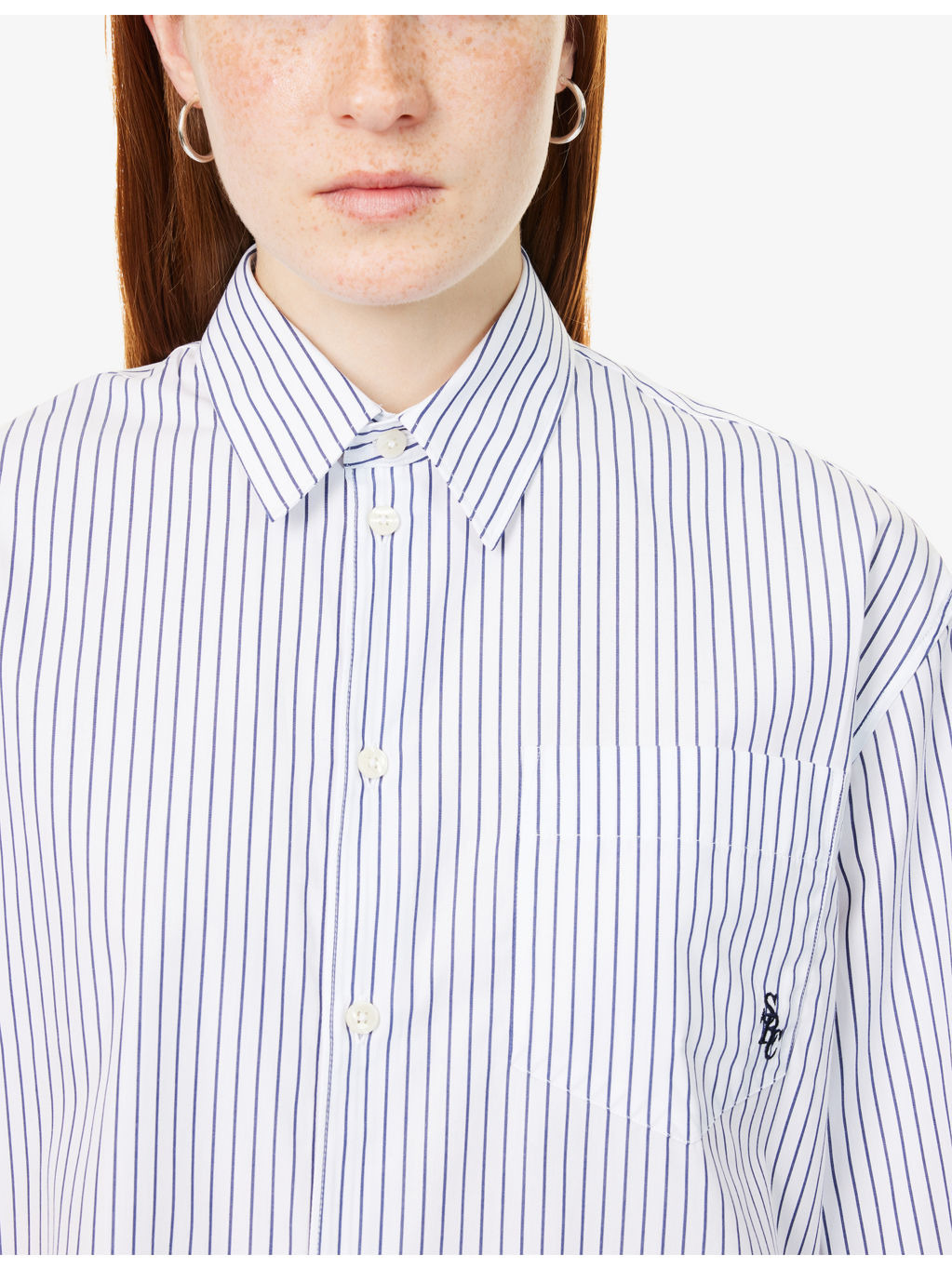 Striped Oversized Cotton-Poplin Shirt - 5