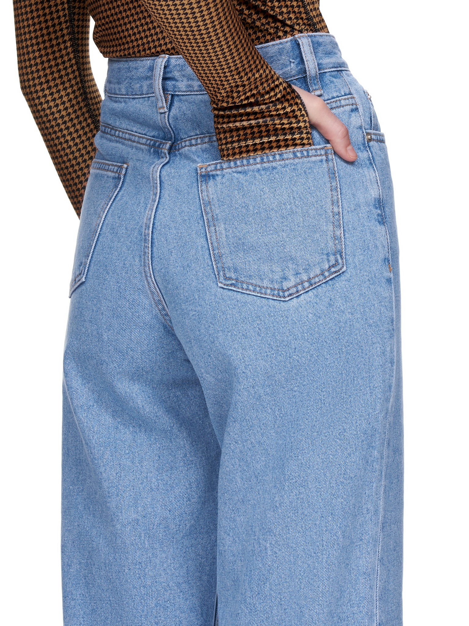 Bow Stamped Jeans - 5