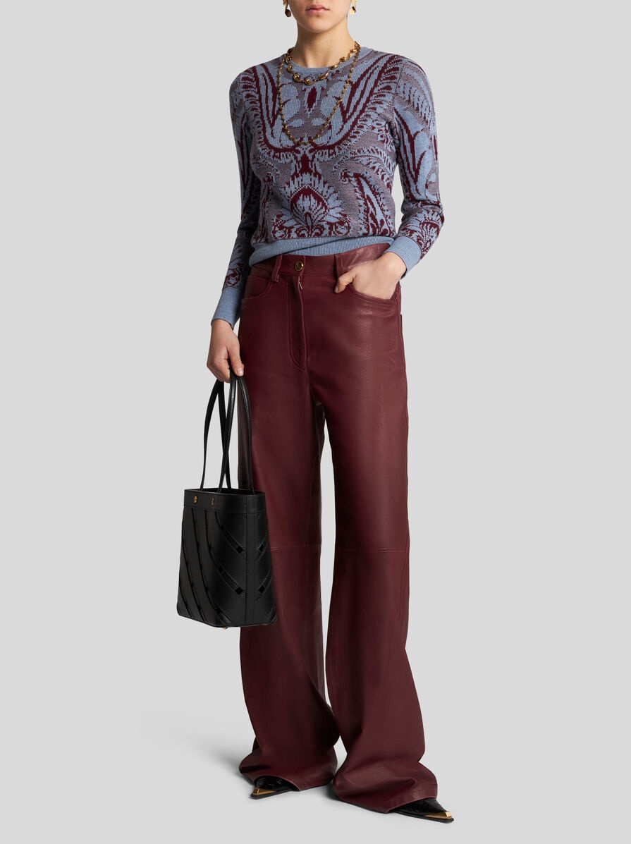 WOOL JACQUARD SWEATER - 4