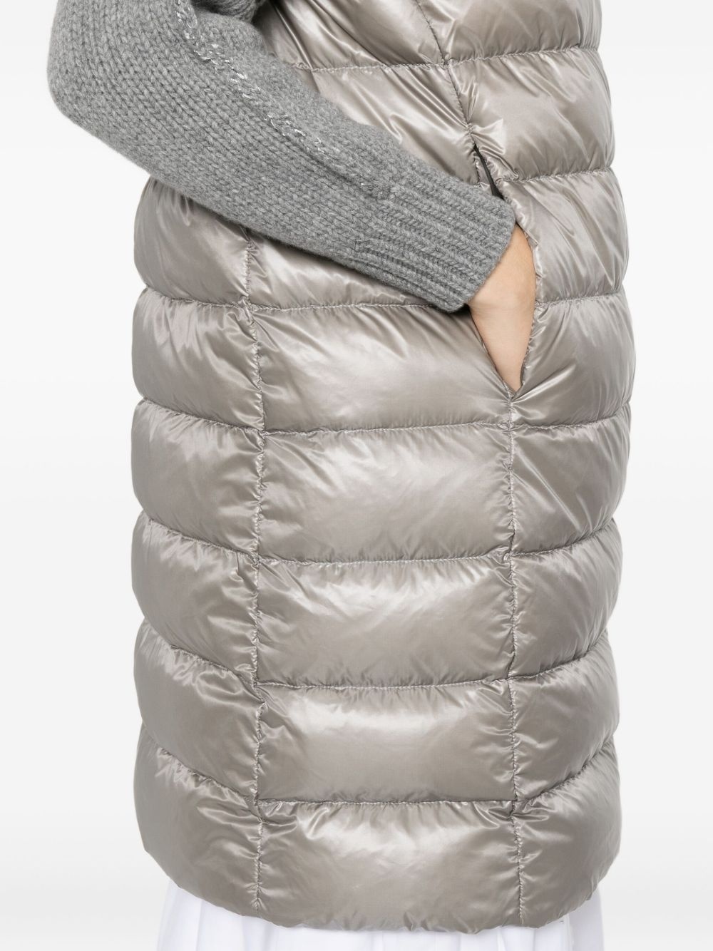 hooded quilted coat - 5