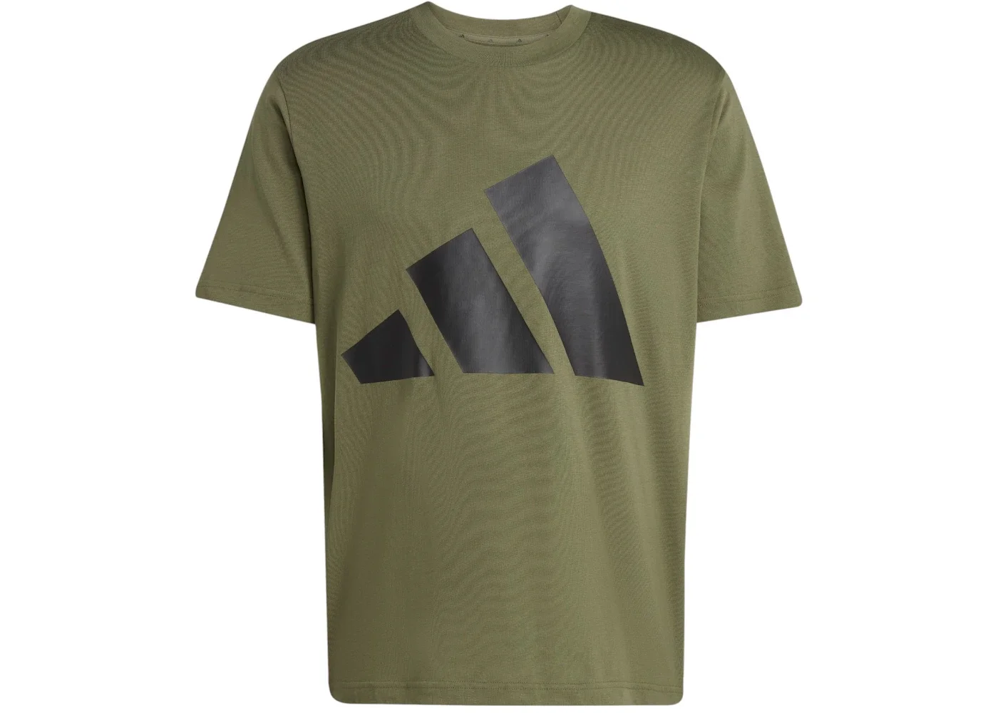 adidas Essentials Big Logo Tee Olive Strata/Black - 1