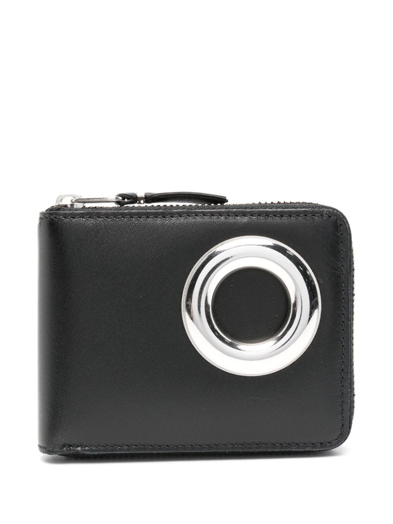 eyelet-detail leather wallet 1