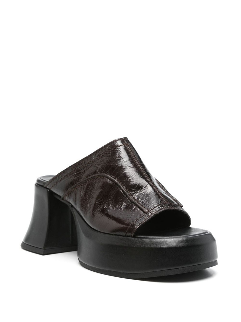 MIISTA 80mm leather sandals outlook