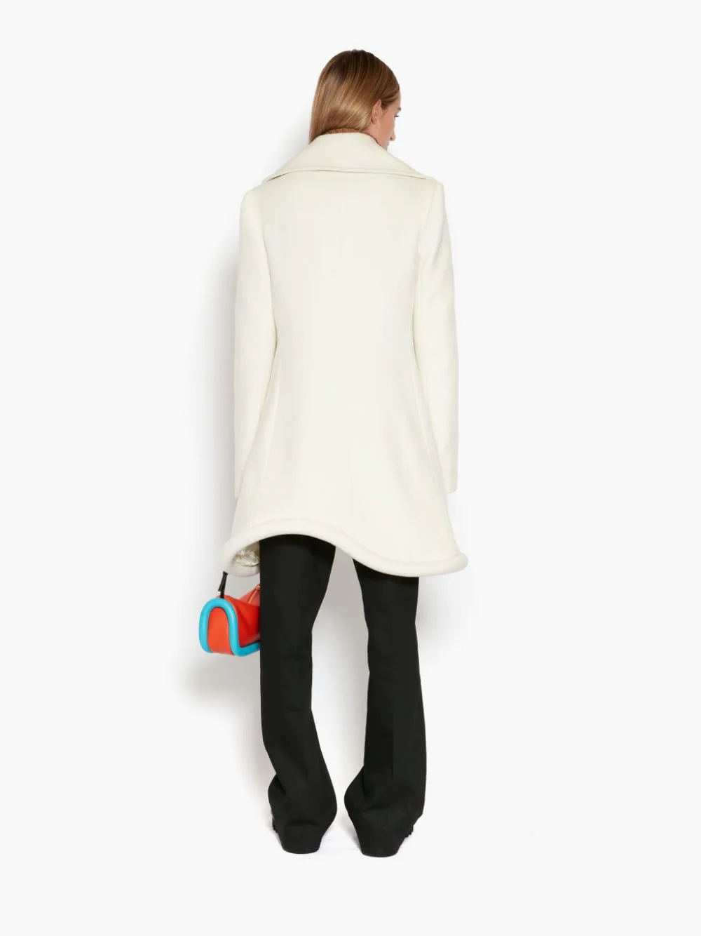 WOOL BUMPER-TUBE PEACOAT - 4