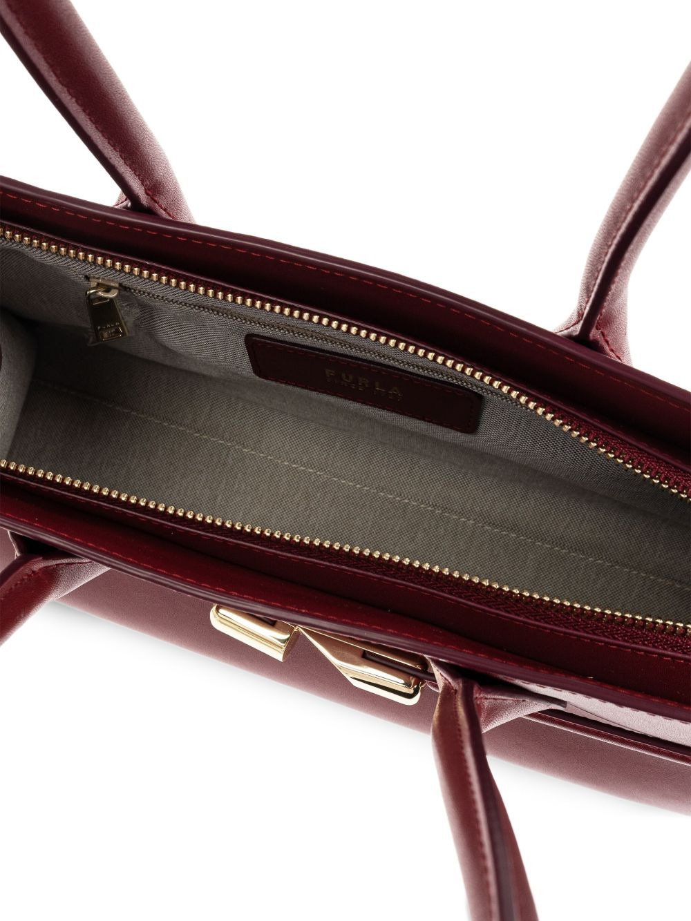 leather top-handle bag - 5