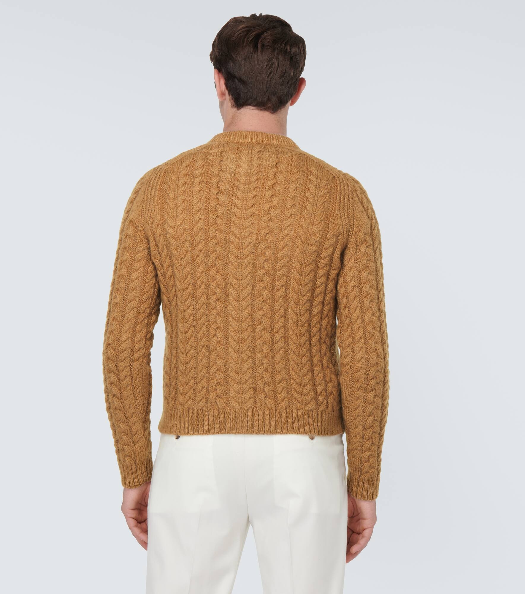 Cable-knit mohair-blend cardigan - 4