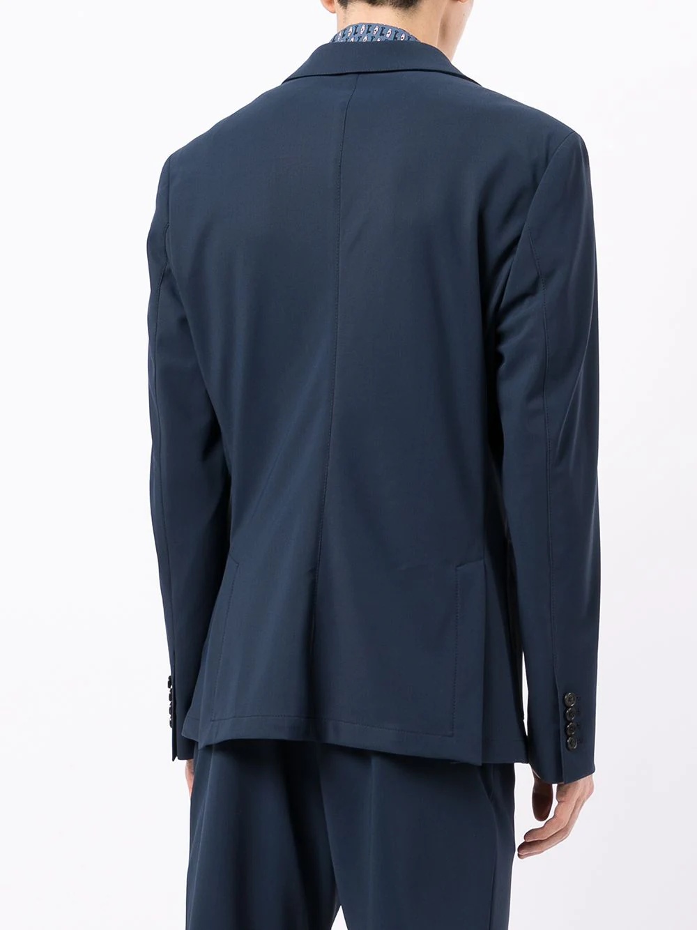 noshed-lapels single-breasted blazer - 4