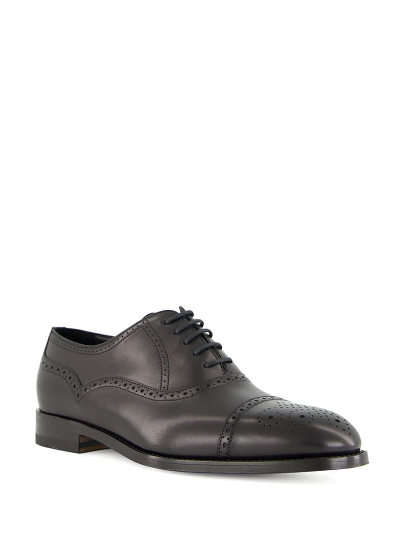 Manolo Blahnik brogue derby leather shoes outlook