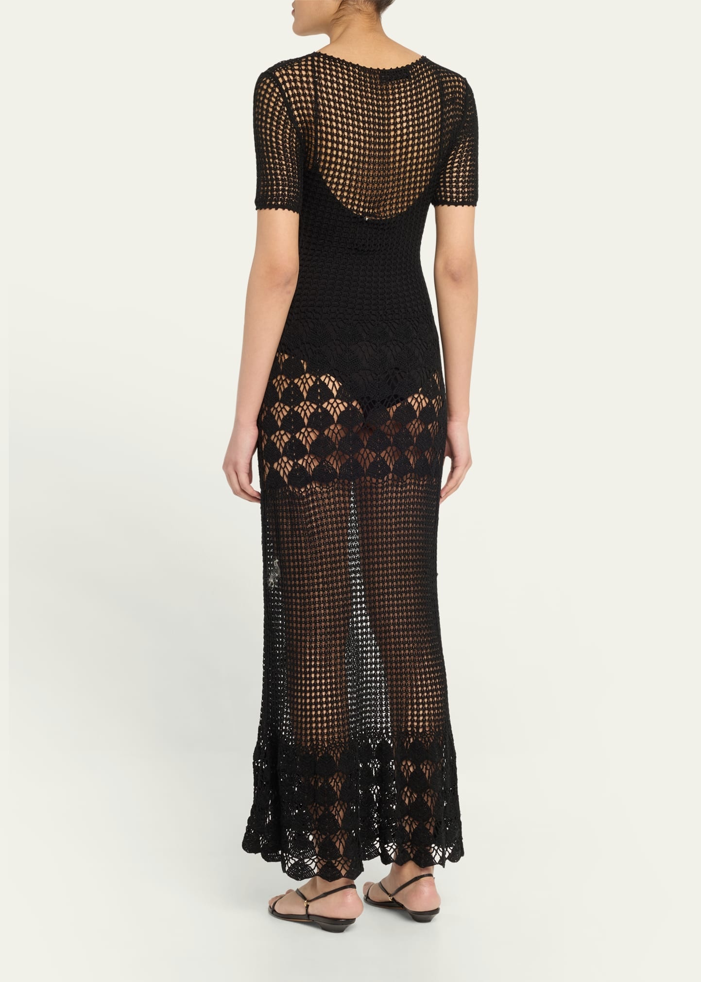 Yoko Open-Knit Maxi Dress - 3