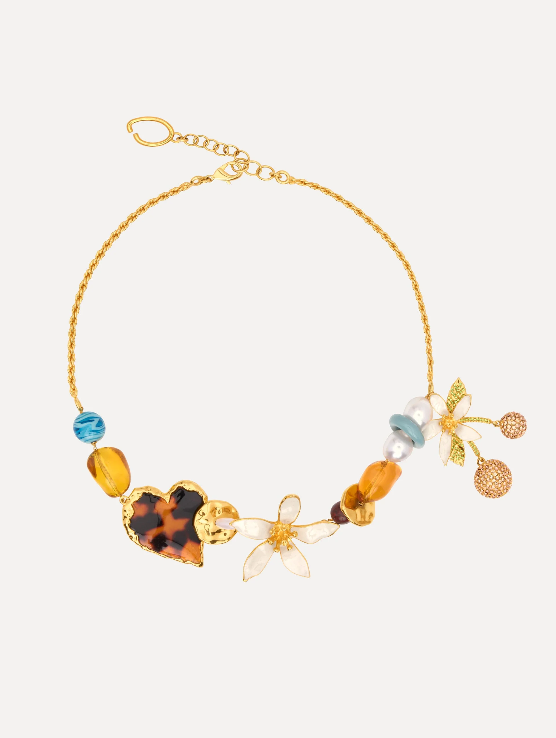 ORANGE BLOSSOM CHARM NECKLACE - 1