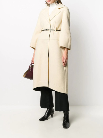 Jil Sander single-breasted belted coat outlook