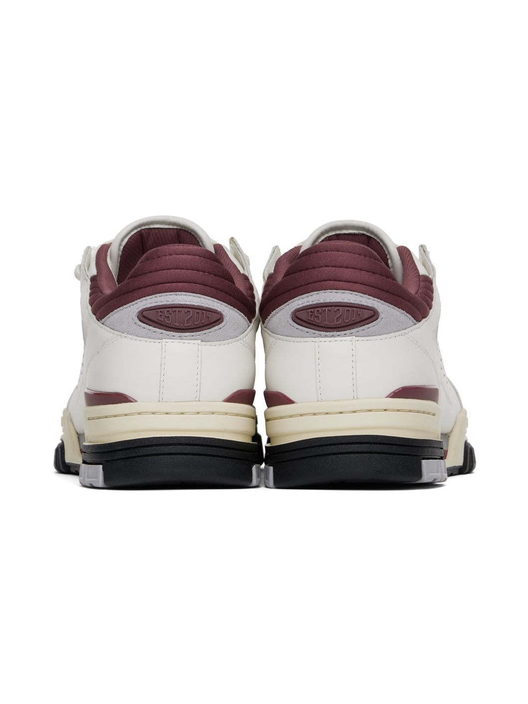 White & Burgundy Onyx Sneakers - 2