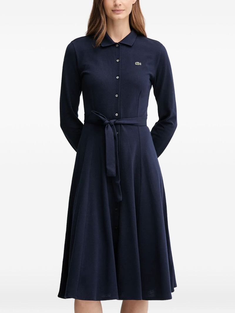 button belted midi dress 3