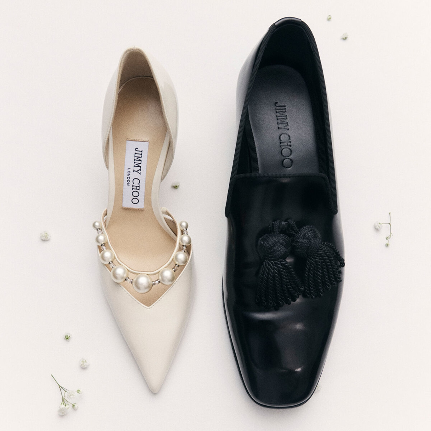 Aurelie 65
Latte Patent Leather Pointed Pumps with Pearl Embellishment - 5
