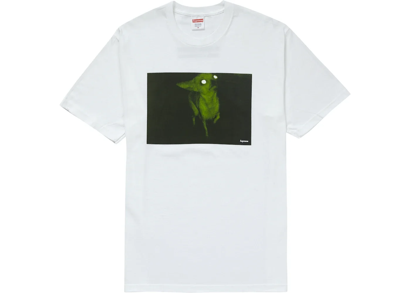 대 FW18 Chris Cunningham Chihuahua 백색 티 SUP-FW18-835 - 1