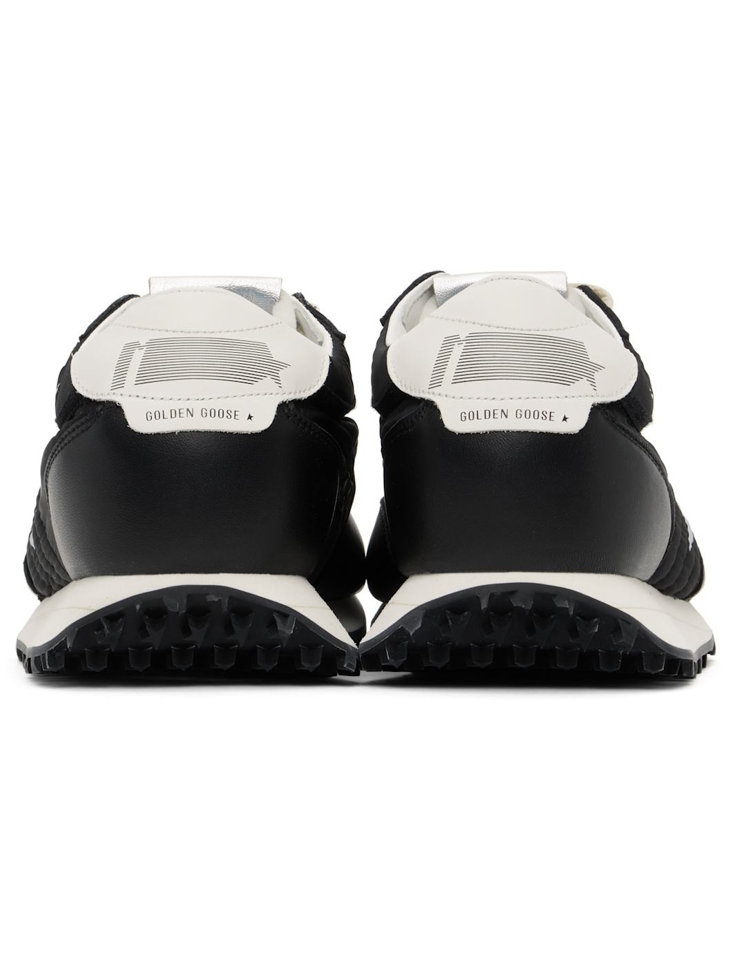 Black & White Marathon Sneakers - 2
