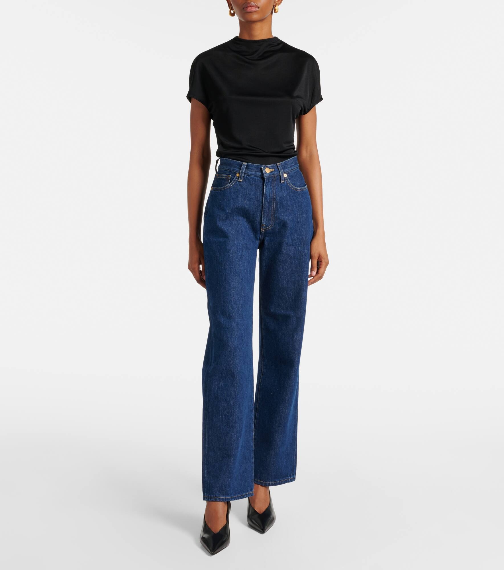 Linn high-rise wide-leg pants - 7