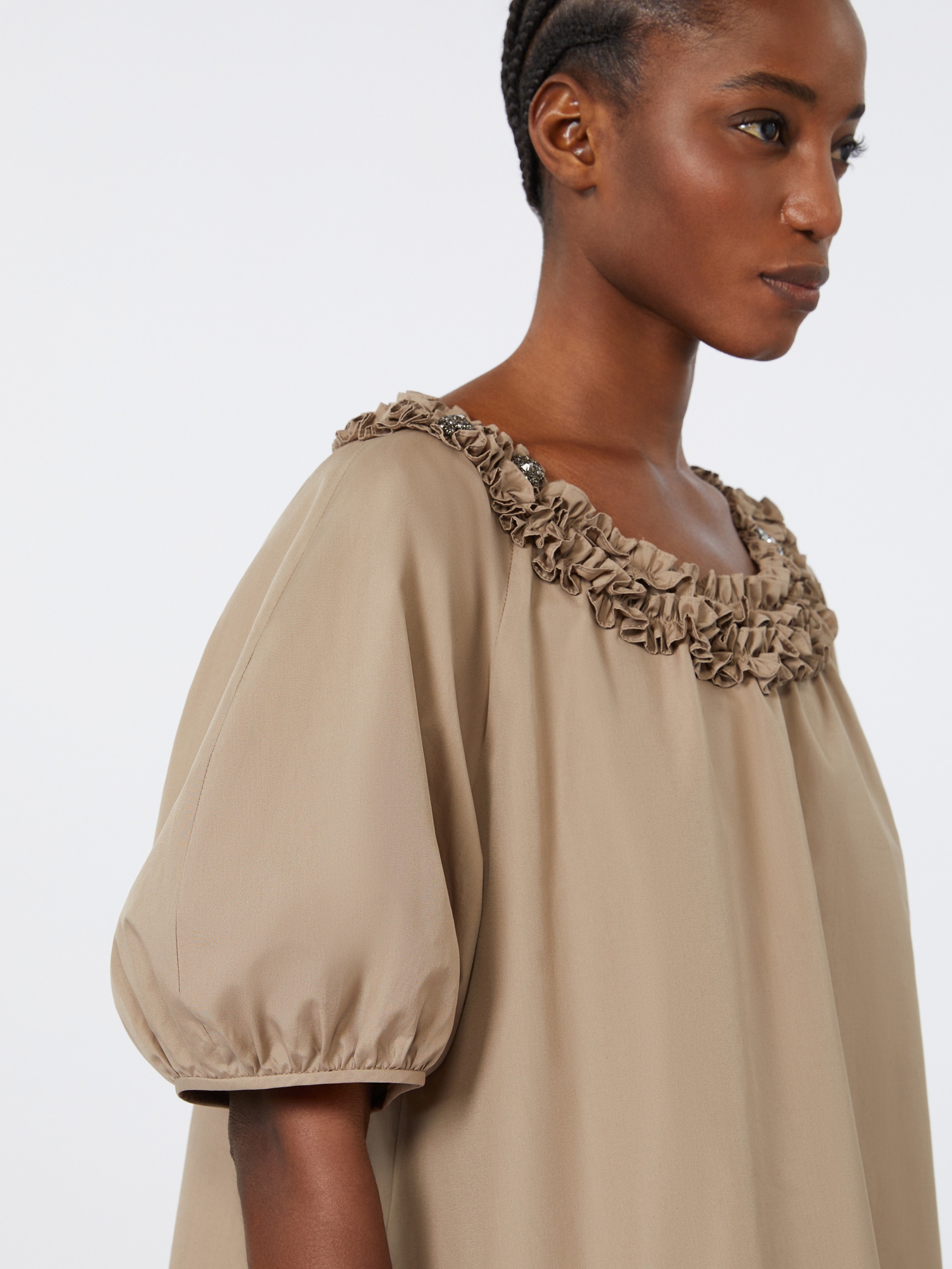 ORIANA Cotton poplin blouse - 5