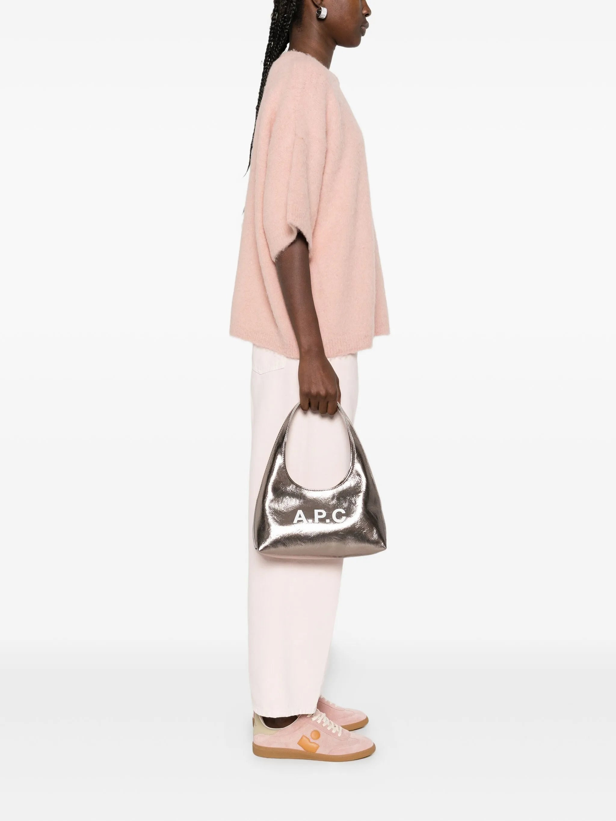 A.p.c. Small Metallic Logo Shoulder Bag - 2