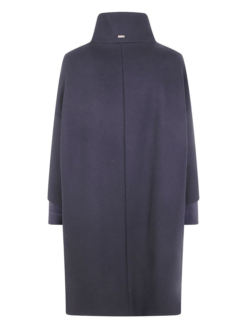 Herno funnel-neck long jacket outlook