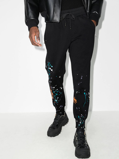 Dolce & Gabbana paint splatter track pants outlook