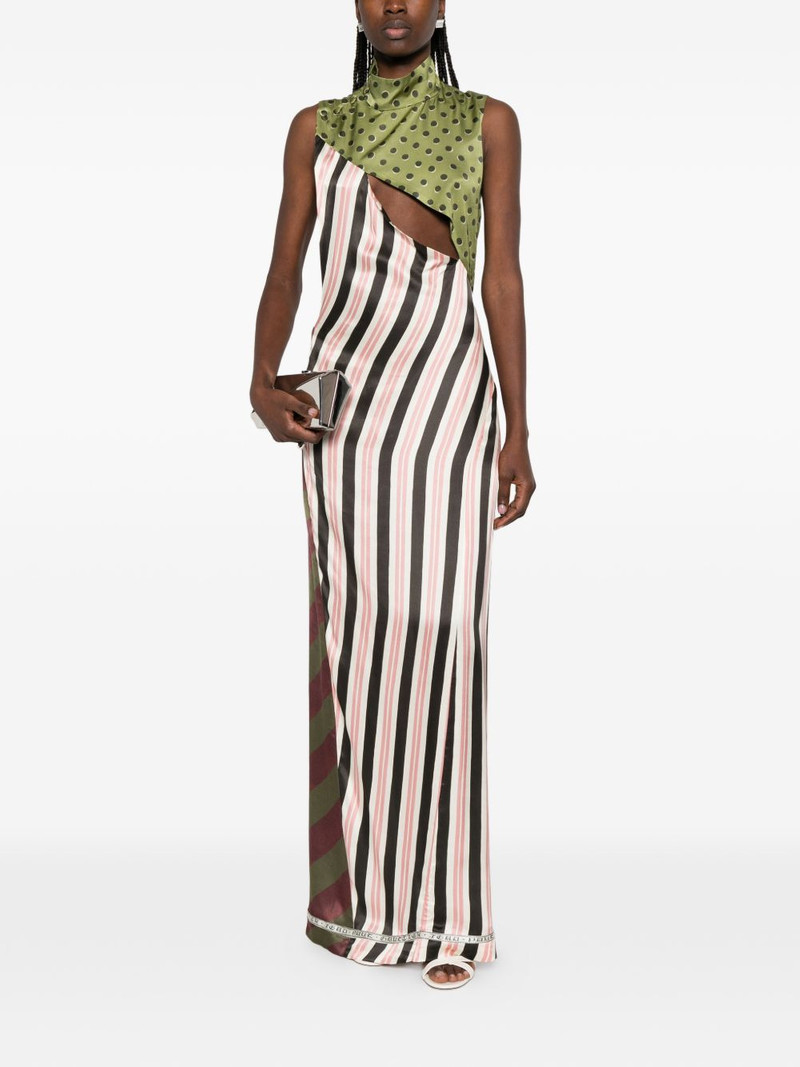 Jean Paul Gaultier patchwork sleeveless maxi dress outlook