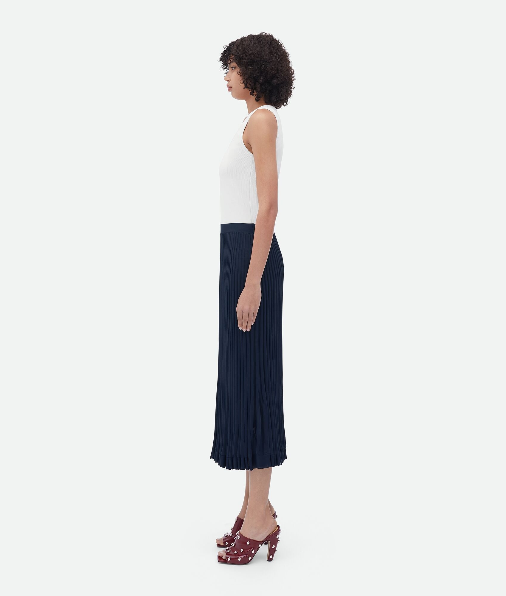 Viscose Plissé Skirt - 2